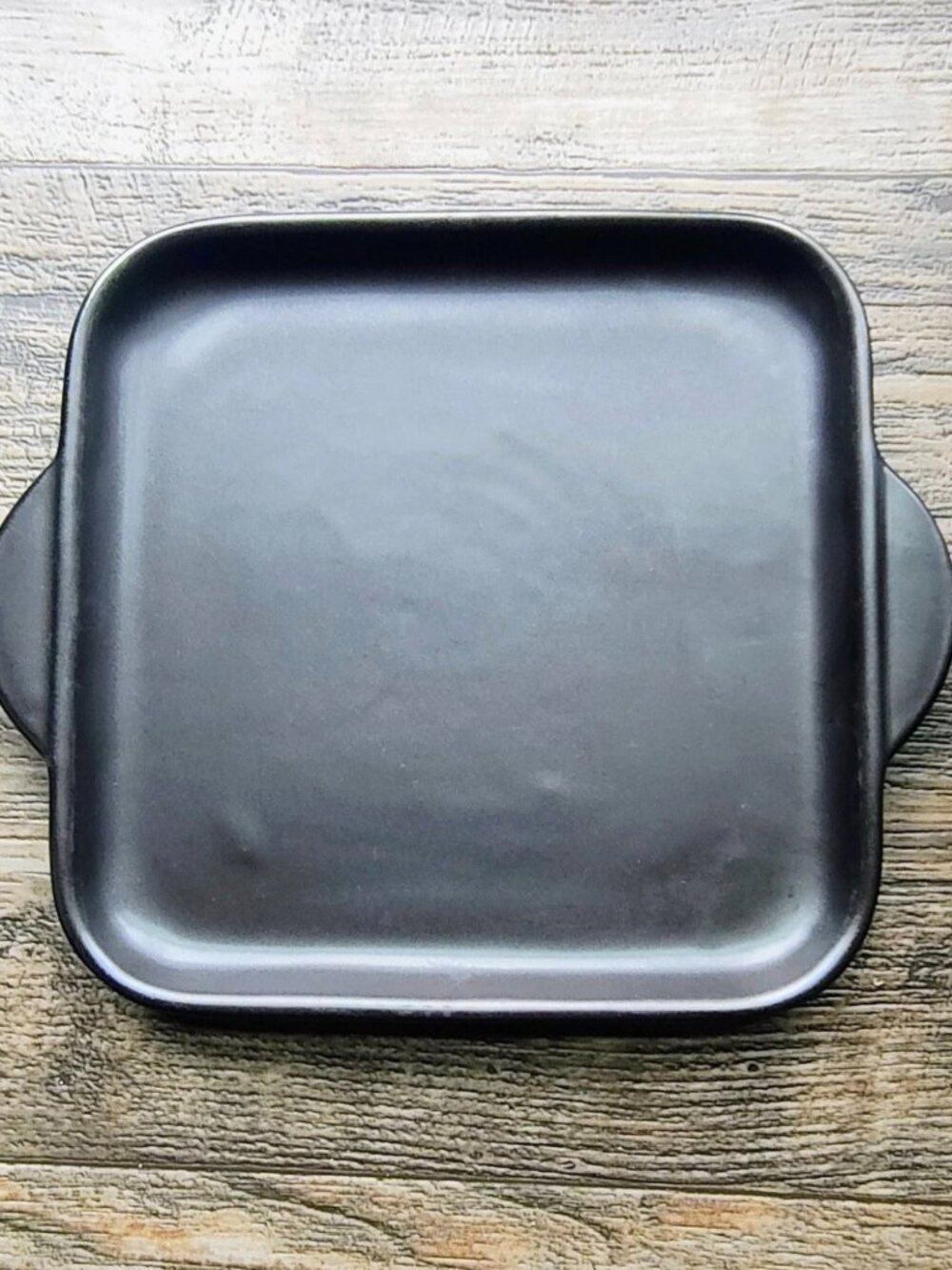Pampered Chef Rock Crock  9 inch Black Grill Stone Plate